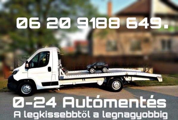 0-24 Autómentés Furgonments Gépszállítás Bikázás. - Mészáros Autómentés.