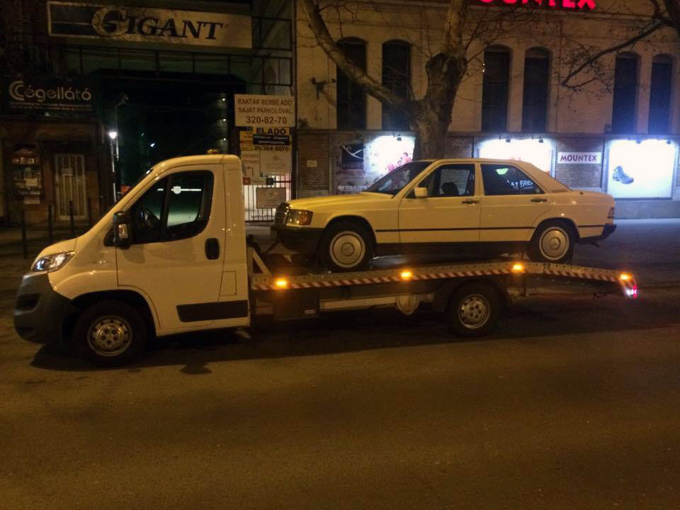 Mercedes Autómentés Autómentő Bikázás Budapest III. Ker.