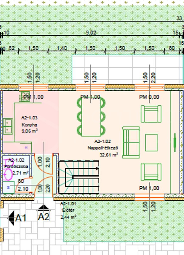 MODERN KÉNYELEM ÉS ALACSONY REZSI MARTIN-KERTVÁROSBAN!Eladó újépítésű 2 szintes bruttó 97m2-es sorházi lakás.-1421069
