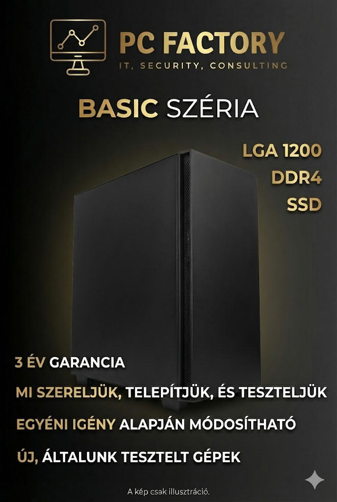 PC FACTORY BASIC SZÉRIA 08  249 000 ft