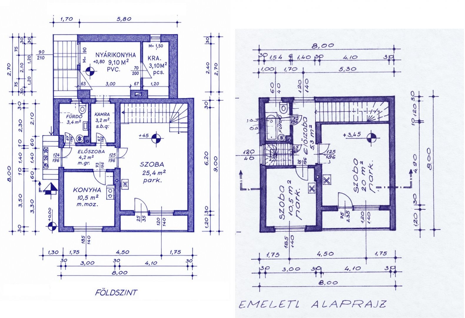 105 m2-es